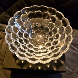 Orrefors Crystal Raspberry Bowl